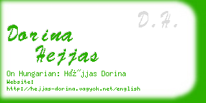 dorina hejjas business card